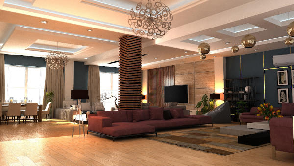 Fotorealistisches Architektur-Rendering eines Immobilienprojekts